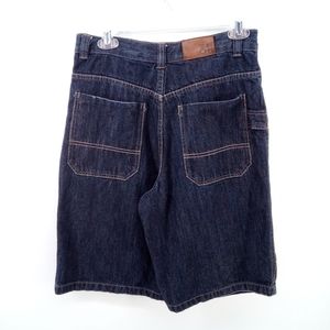 Y2K Sean John 100% Cotton Denim Jean Shorts 18 / 29 Waist Blue